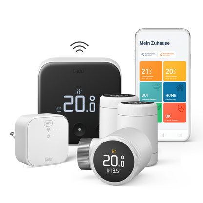 Smart Radiator Thermostat X - Starter Kit - Trio Pack + Temperature Sensor - Magenta