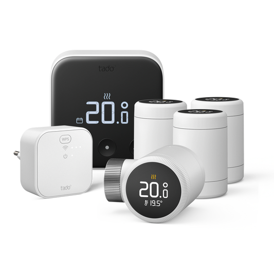 Starter Kit mit 1 Verkabelten Smarten Thermostat X und 4 Smarten Heizkörper-Thermostaten X