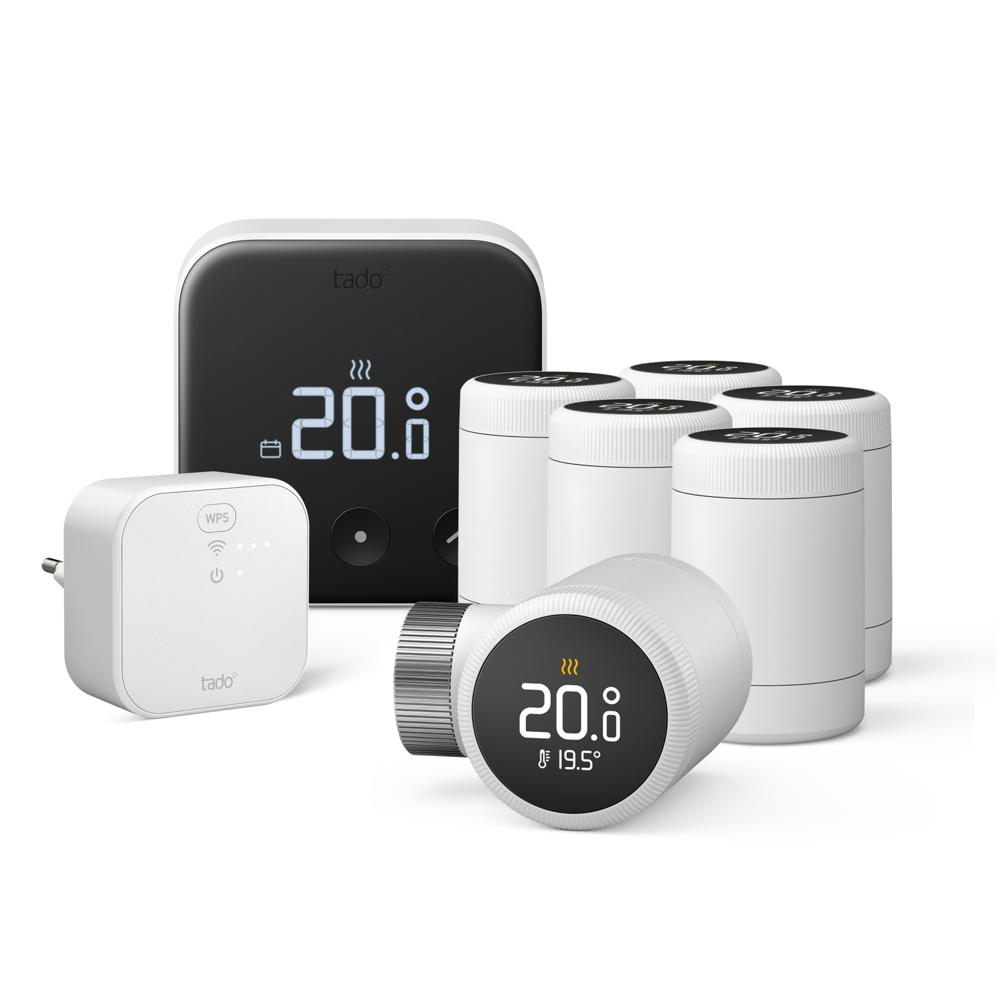 Thermostat Intelligent X - Kit de Démarrage Multiroom + Tête Thermostatique Intelligente X - Pack Quattro