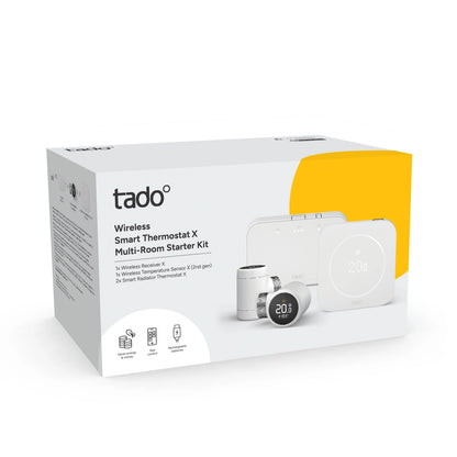 Kabelloses Smartes Thermostat X (2. Gen.) - Starter Kit mit 6 Smarten Heizkörper-Thermostaten