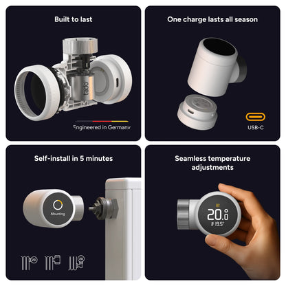 Smartes Heizkörper-Thermostat X - Quattro Pack