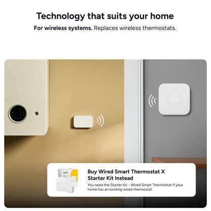 Kabelloses Smartes Thermostat X (2. Gen.) - Starter Kit mit 6 Smarten Heizkörper-Thermostaten