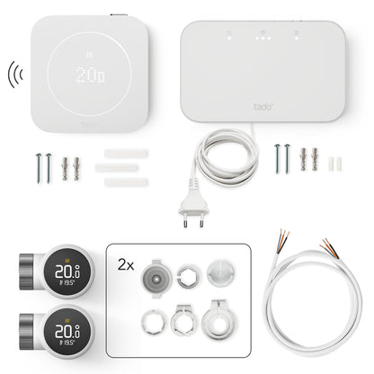 Kabelloses Smartes Thermostat X (2. Gen.) - Starter Kit mit 6 Smarten Heizkörper-Thermostaten