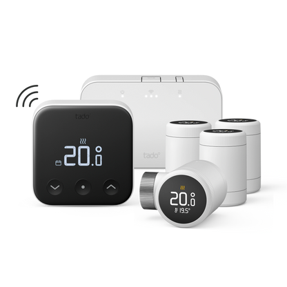 Kabelloses Smartes Thermostat X - Starter Kit +  Smart Radiator Thermostat Quattro Pack X