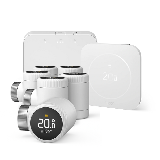 Wireless Smart Thermostat X (2nd gen) - Starter Kit with 6 Smart Radiator Thermostats