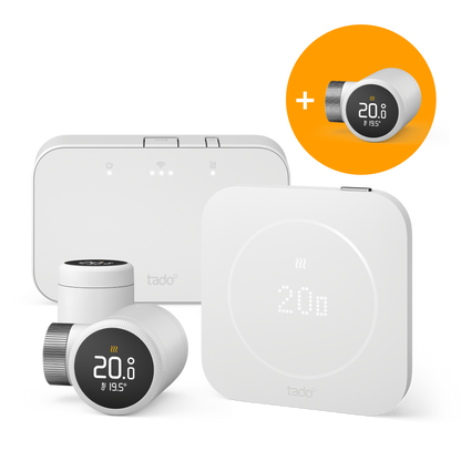 Thermostat Intelligent sans fil X (2ᵉ gén.) - Kit de Démarrage avec 3 Têtes Thermostatiques Intelligentes X
