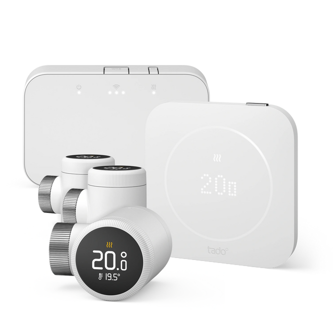 Wireless Smart Thermostat X (2nd gen) - Starter Kit with 3 Smart Radiator Thermostats