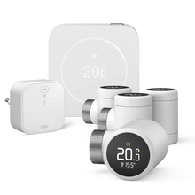Termostato Intelligente Cablato X (2ª gen.) - Kit di Base con 4 Teste Termostatiche Intelligenti