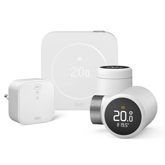 Verkabeltes Smartes Thermostat X (2. Gen.) - Starter Kit mit 2 Smarten Heizkörper-Thermostaten X