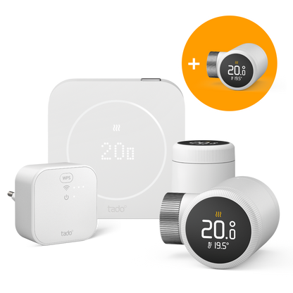 Verkabeltes Smartes Thermostat X (2. Gen.) - Starter Kit mit 3 Smarten Heizkörper-Thermostaten X