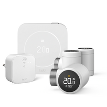 Termostato Intelligente Cablato X (2ª gen.) - Kit di Base con 3 Teste Termostatiche Intelligenti