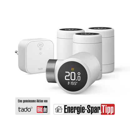 Energie-Spar-Tipp: Smartes Heizkörper-Thermostat X - Quattro Pack