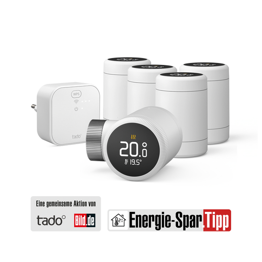 Starter Kit mit 5 Smarten Heizkörper-Thermostaten X