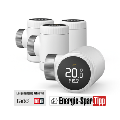 Energie-Spar-Tipp: Smartes Heizkörper-Thermostat X - Quattro Pack