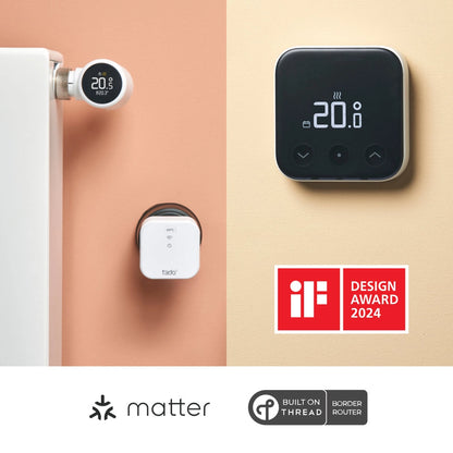 Starter Kit: 1x Verkabeltes Smartes Thermostat X und 1x Smartes Heizkörper-Thermostat X