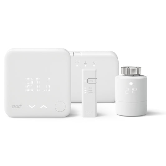 Kit de Démarrage Thermostat Intelligent sans fil + Tête Thermostatique Connectée et Intelligente individuelle