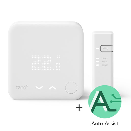 Wired Smart Thermostat Starter Kit V3+ inkl. 12 måneder med Auto-Assist