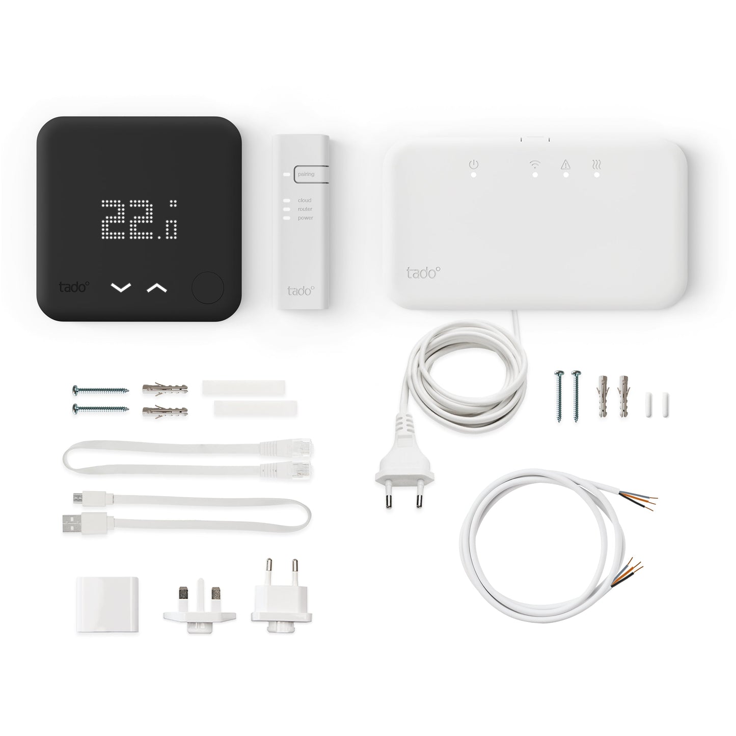 Wireless Smart Thermostat Starter Kit V3+ Black Edition