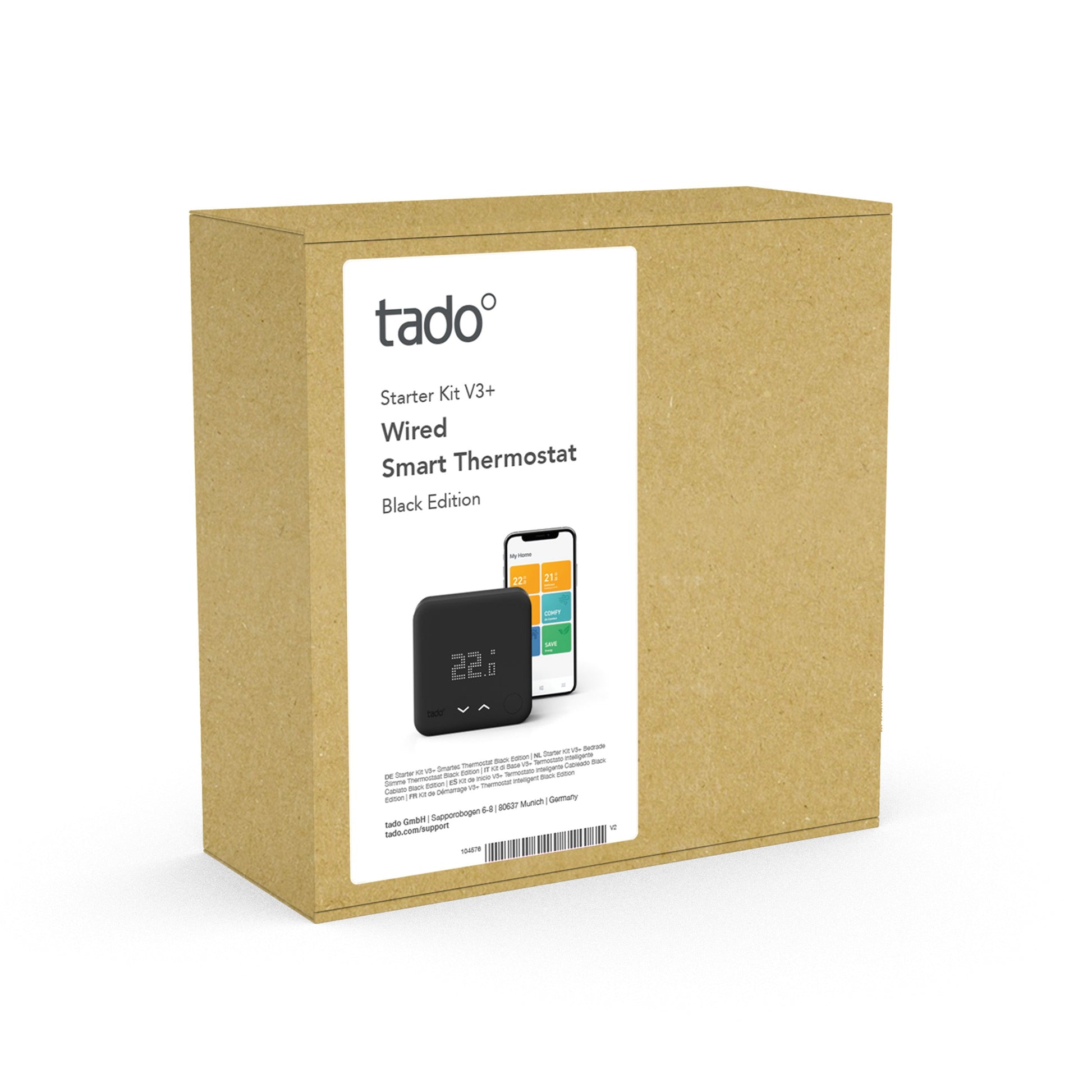 Wired Smart Thermostat Starter Kit V3+ Black Edition – tado° Shop