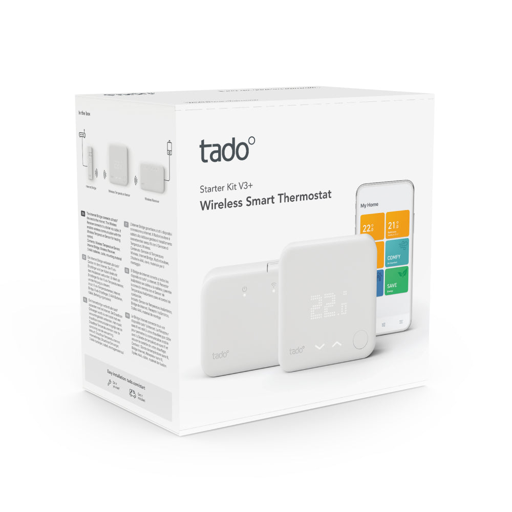 Fabriksrenoverad: Trådlös Smart Termostat Starter Kit V3+